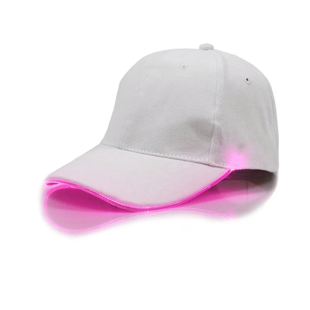 Adjustable Light up LED Cap Flashing Baseball Hip-Hop Luminous Hat KTY Bar Party Event Sporting Event Nighttime Illumination Cap