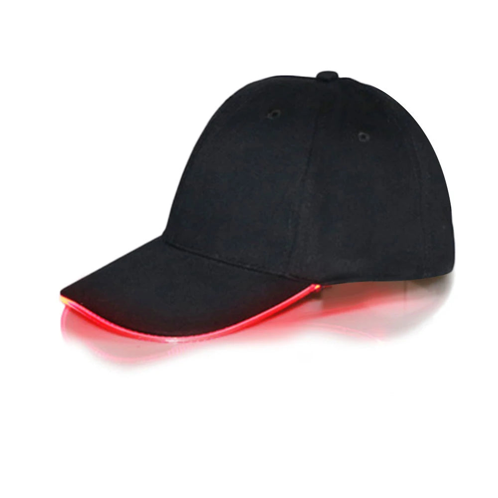 Adjustable Light up LED Cap Flashing Baseball Hip-Hop Luminous Hat KTY Bar Party Event Sporting Event Nighttime Illumination Cap