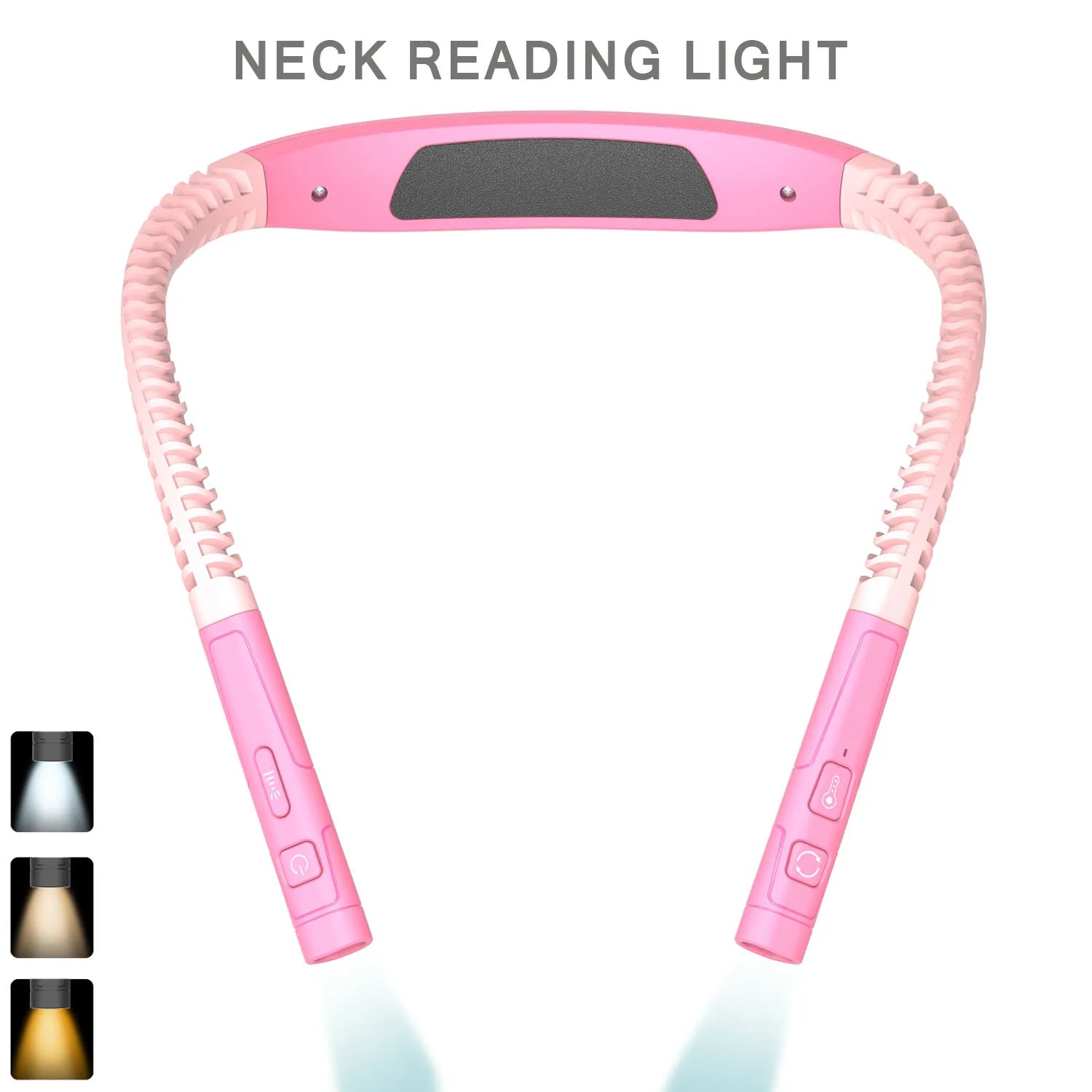 LED Neck Reading Light 3 Color 3 Brightness Book Light Reading Lamp Usb Rechargeable Lamp Flexible Arm Neck Read Lamp Book Lamp