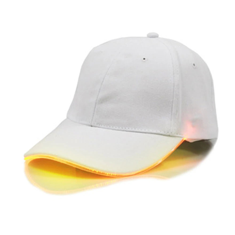 Adjustable Light up LED Cap Flashing Baseball Hip-Hop Luminous Hat KTY Bar Party Event Sporting Event Nighttime Illumination Cap