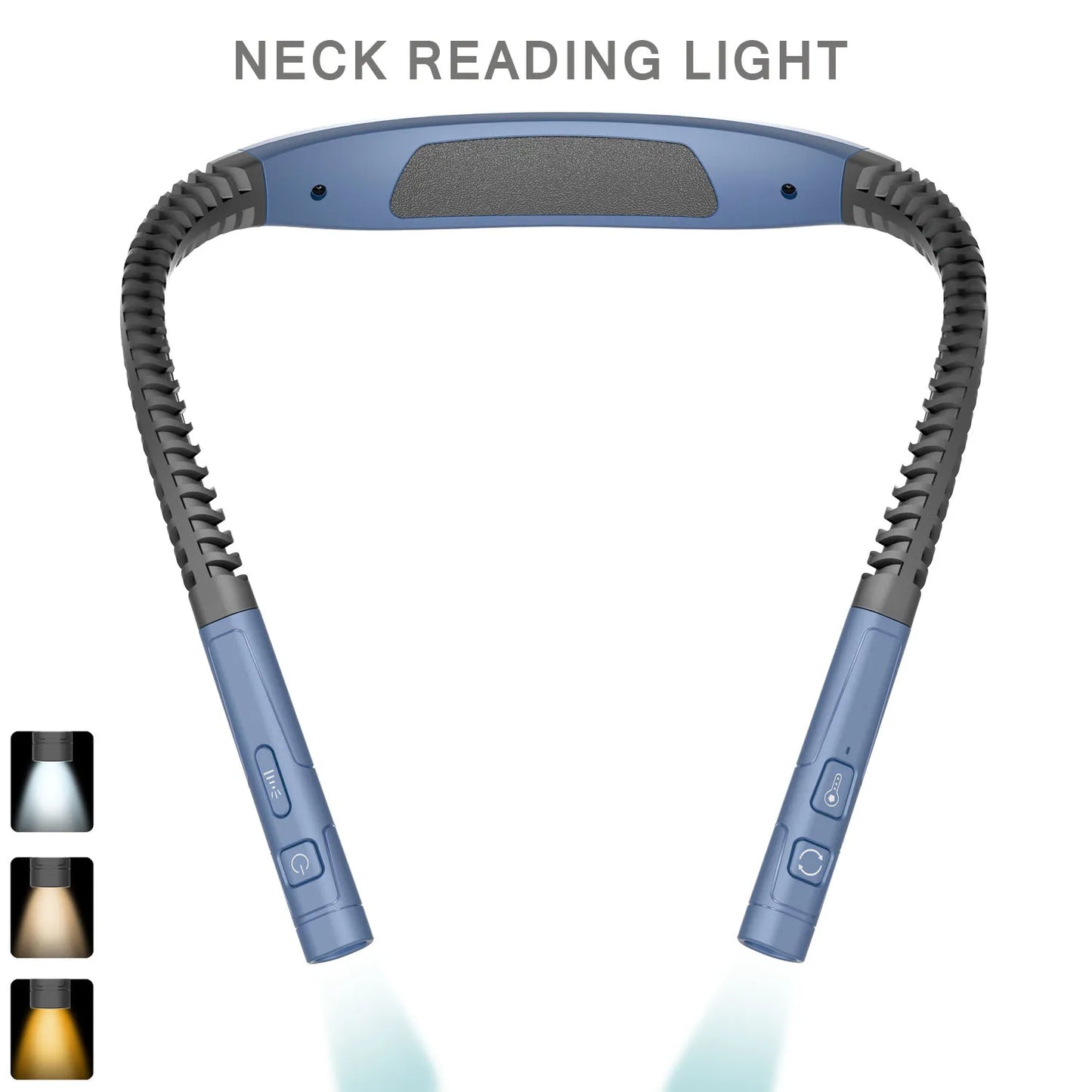 LED Neck Reading Light 3 Color 3 Brightness Book Light Reading Lamp Usb Rechargeable Lamp Flexible Arm Neck Read Lamp Book Lamp